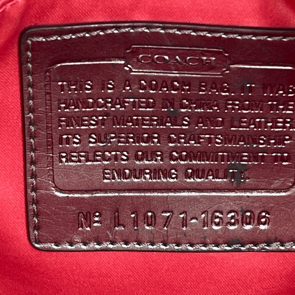 Coach POPPY  Pink OFF WHITE Shoulder Bag Detail HANDLES ARE A LITTLE STAINED - Picture 10 of 16